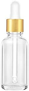 Bumobum 24 Pack 2 oz Clear Glass Dropper Bottles, 60ml Tincture Bottles