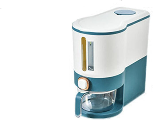Rice Dispenser Rice Container Rice Dispenser 5kg Cereal Storage Containers Press-Type Automatic Household Sealed Tank Rice Tank Kitchen Rice Storage Box,Baolv,34cmx15cmx31.5cm