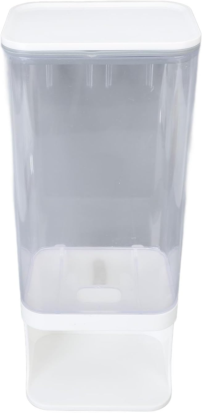 Rice Container Airtight Storage Dispenser Wall Mounted Press Type