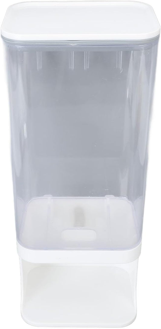 Rice Container Airtight Storage Dispenser Wall Mounted Press Type