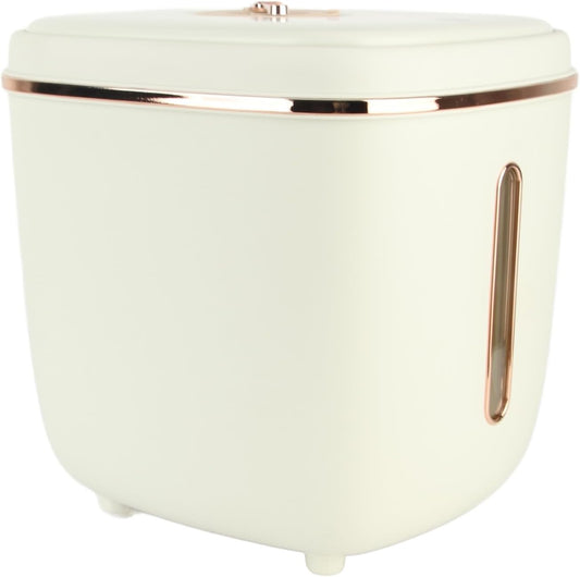 Fdit Large Rice Storage Container, 11kg Press Type Canister with Measuring
