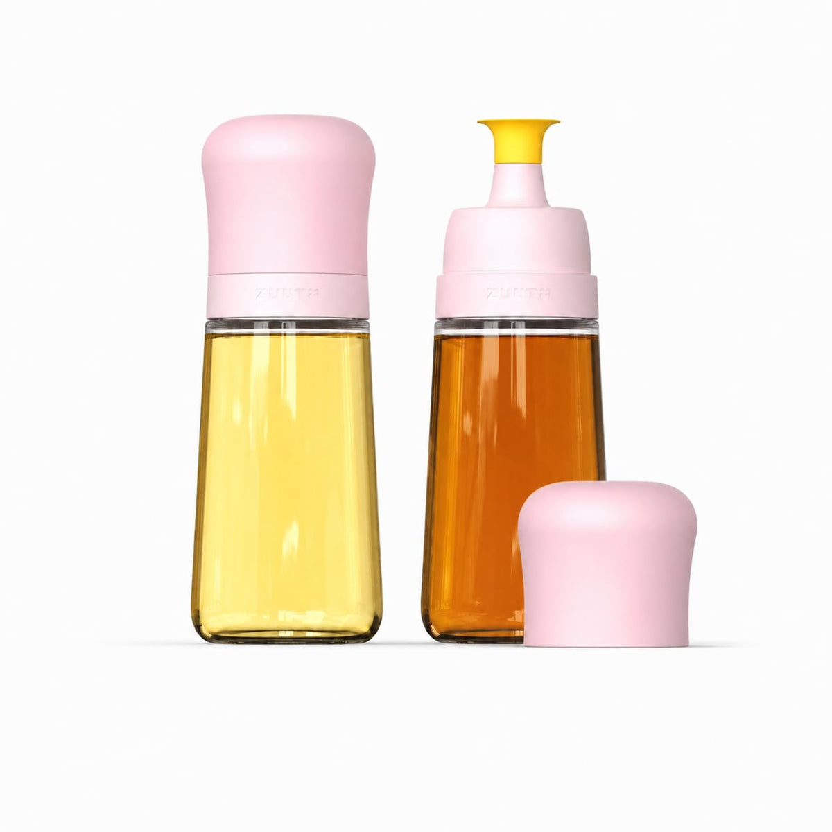 Zuutii Glass Oil Dispenser Bottles for Kitchen, No-Drip, 10.1 Fl Oz, 2 Pack