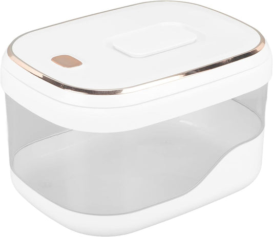 Srliya Press Type Rice Bucket, Large Capacity Rice Storage Container, Hygienic Rice Canister for Home Restaurant (5KG)