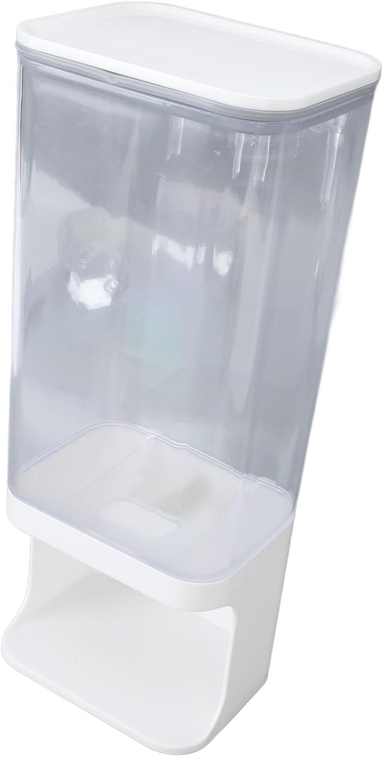 Rice Container Airtight Storage Dispenser Press Type Kitchen Supplies for Home Use (Medium: Approx. 17.6x16.2x10cm / 6.93x6.38x3.94in)
