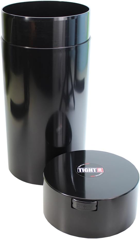 Tightvac 5 to 24 oz Patented Vacuum Sealed Airtight Container, Black