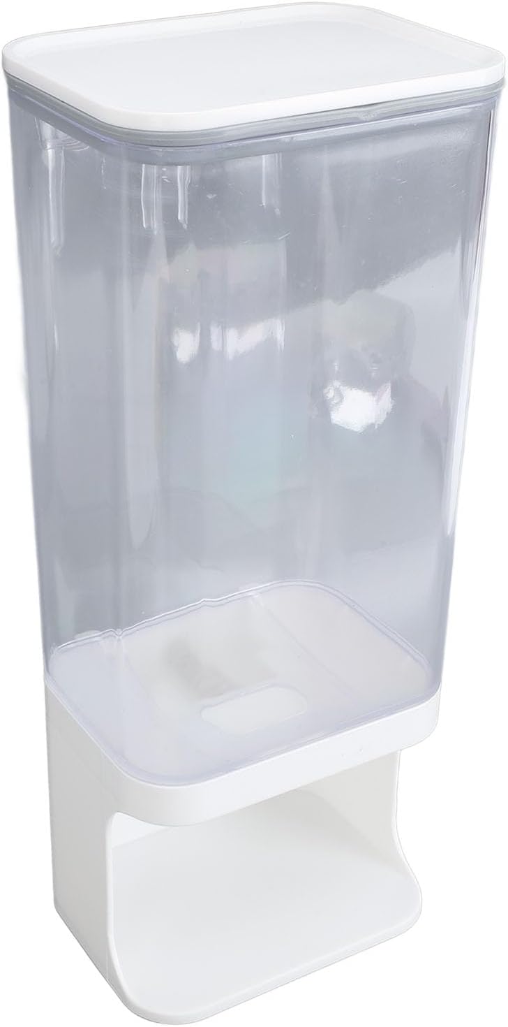 Rice Container Airtight Storage Dispenser Wall Mounted Press Type