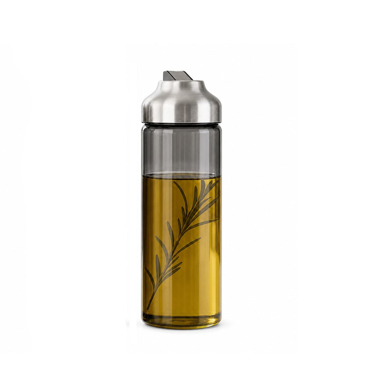 Aelga Olive Oil Dispenser - 14 OZ Glass Oil and Vinegar Dispenser Bottles Set for Kitchen No Drip-Set of 2