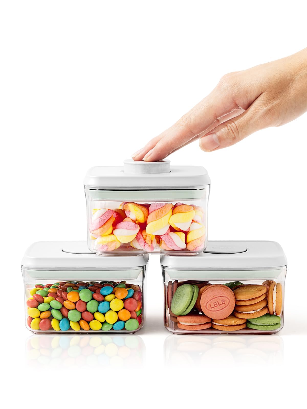 Airtight Food Storage Container, 4.22 Qt Large Pantry Canister with Pop Lid
