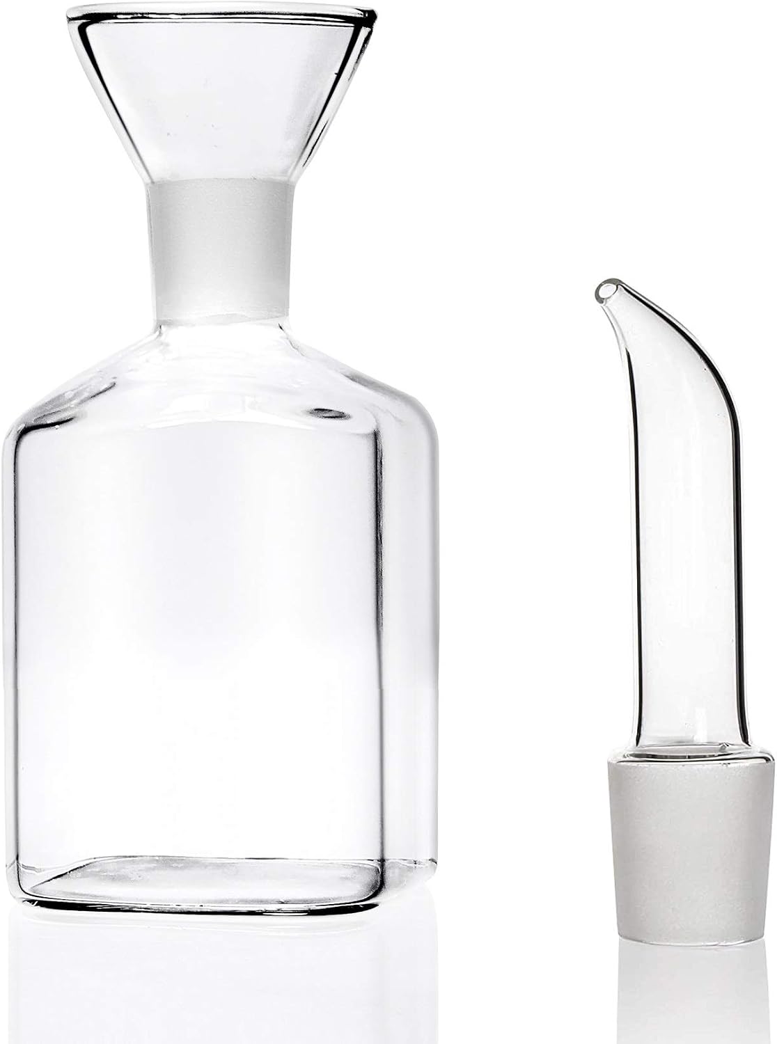 5 ounce / 150 ml Glass All-Purpose Cruet, Glass Oil Decanter and Cruet (Square 5 OZ)