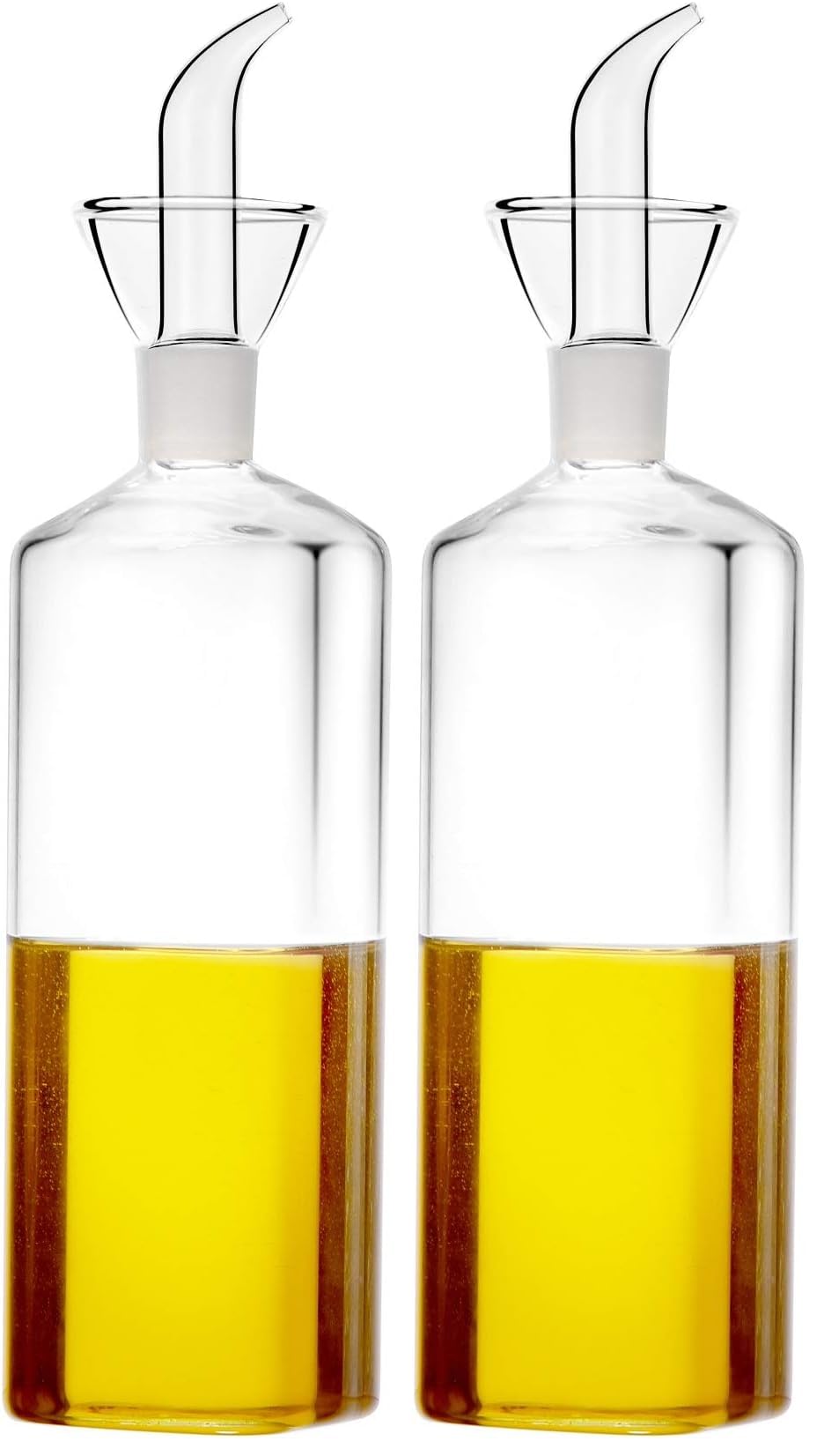 5 ounce / 150 ml Glass All-Purpose Cruet, Glass Oil Decanter and Cruet (Square 5 OZ)