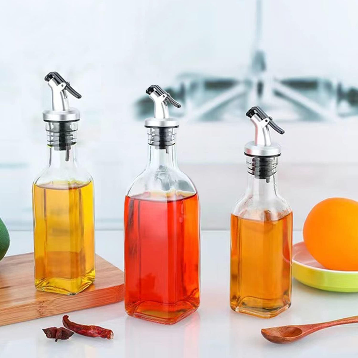 Accguan Oil Dispenser,6oz Leakproof Olive Oil Dispenser Bottle 30 PCS