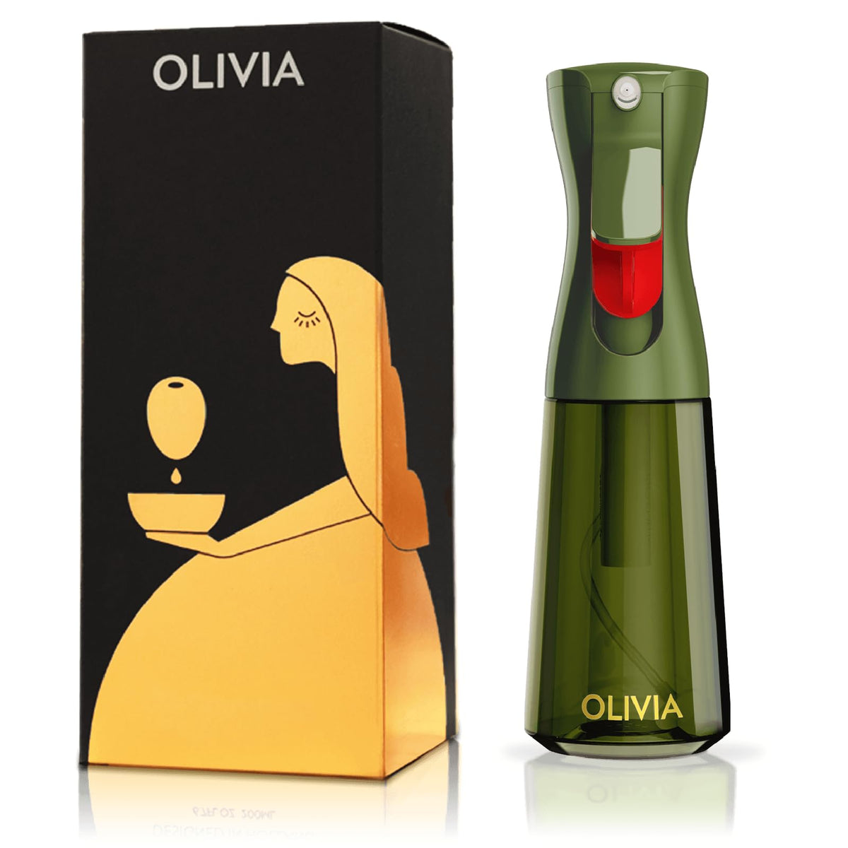 FLAIROSOL OLIVIA SIGNATURE Oil Sprayer, 200ml Glass, Golden Leaves
