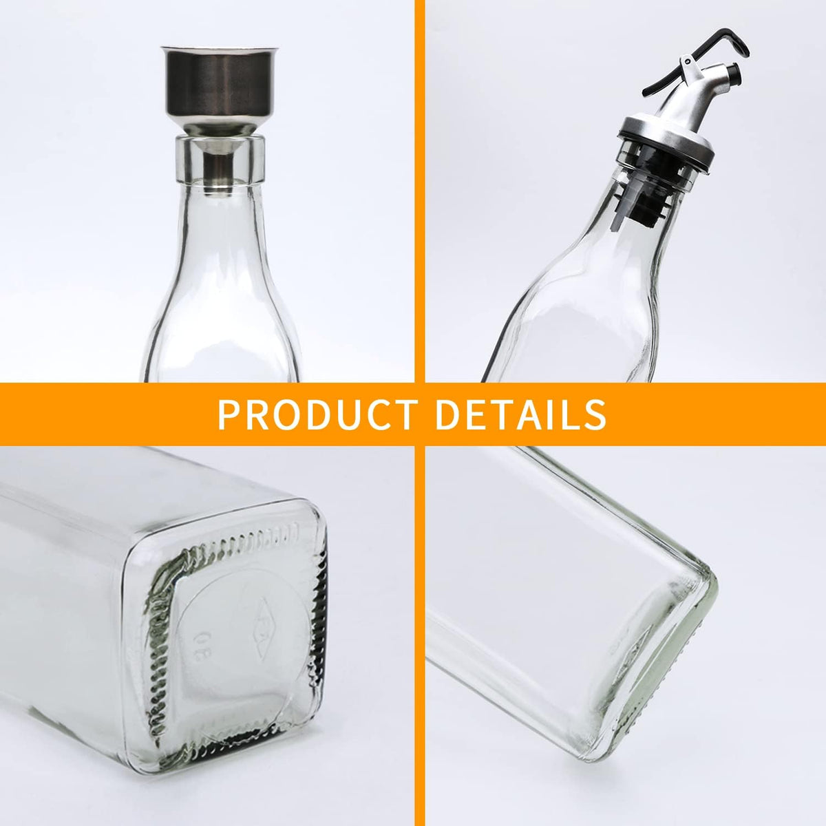 Accguan Oil Dispenser,6oz Leakproof Olive Oil Dispenser Bottle 30 PCS