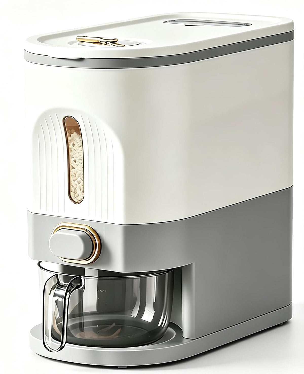 Gagee 22 Lbs Rice Dispenser, Clear