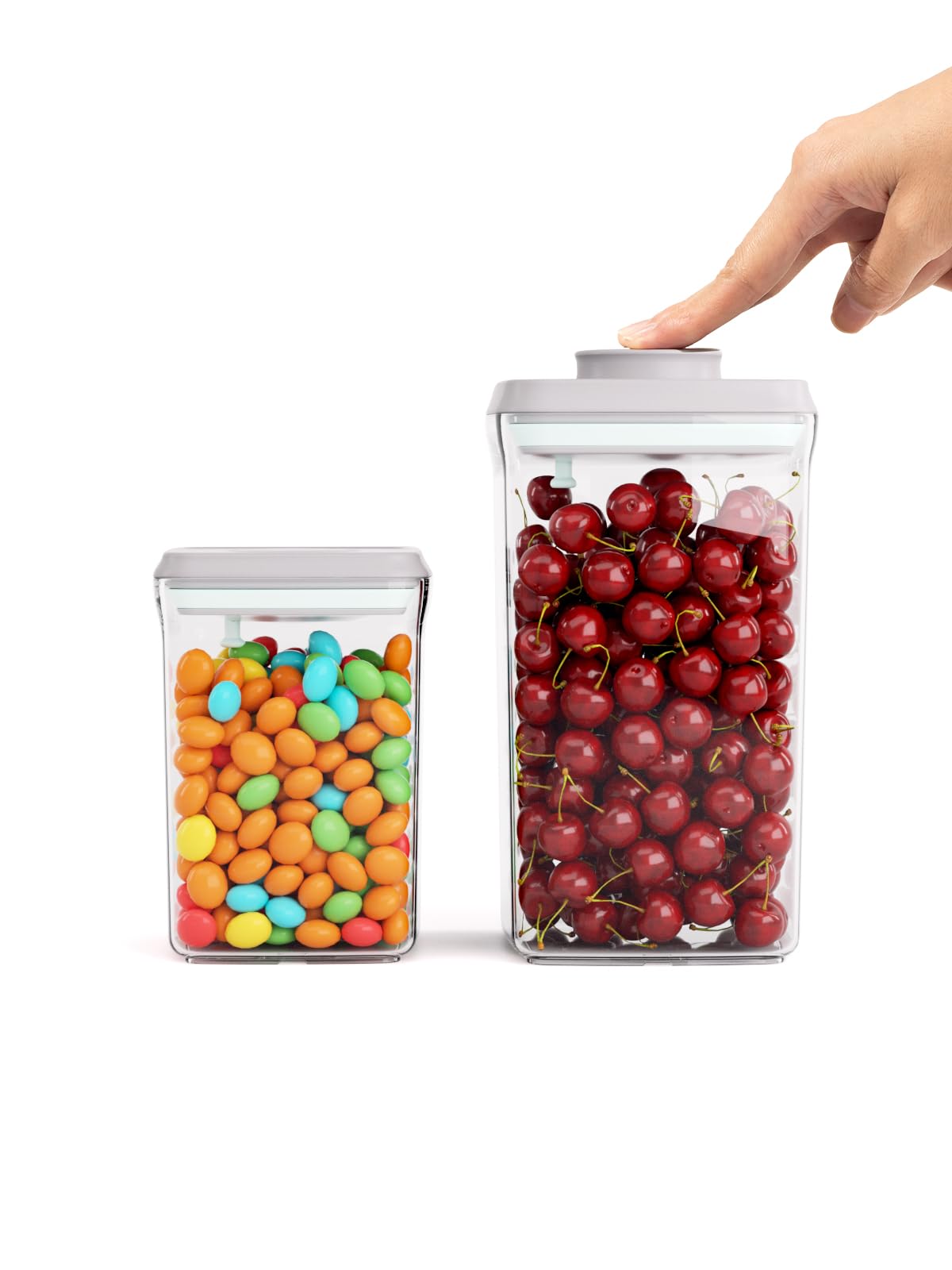 Airtight Food Storage Container, 4.22 Qt Large Pantry Canister with Pop Lid