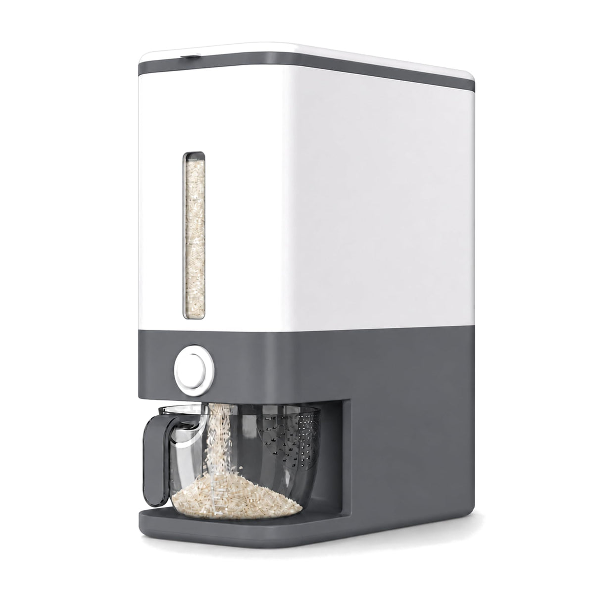 Proarea Rice Dispenser Rice Container 25 Lbs with Measuring Cup