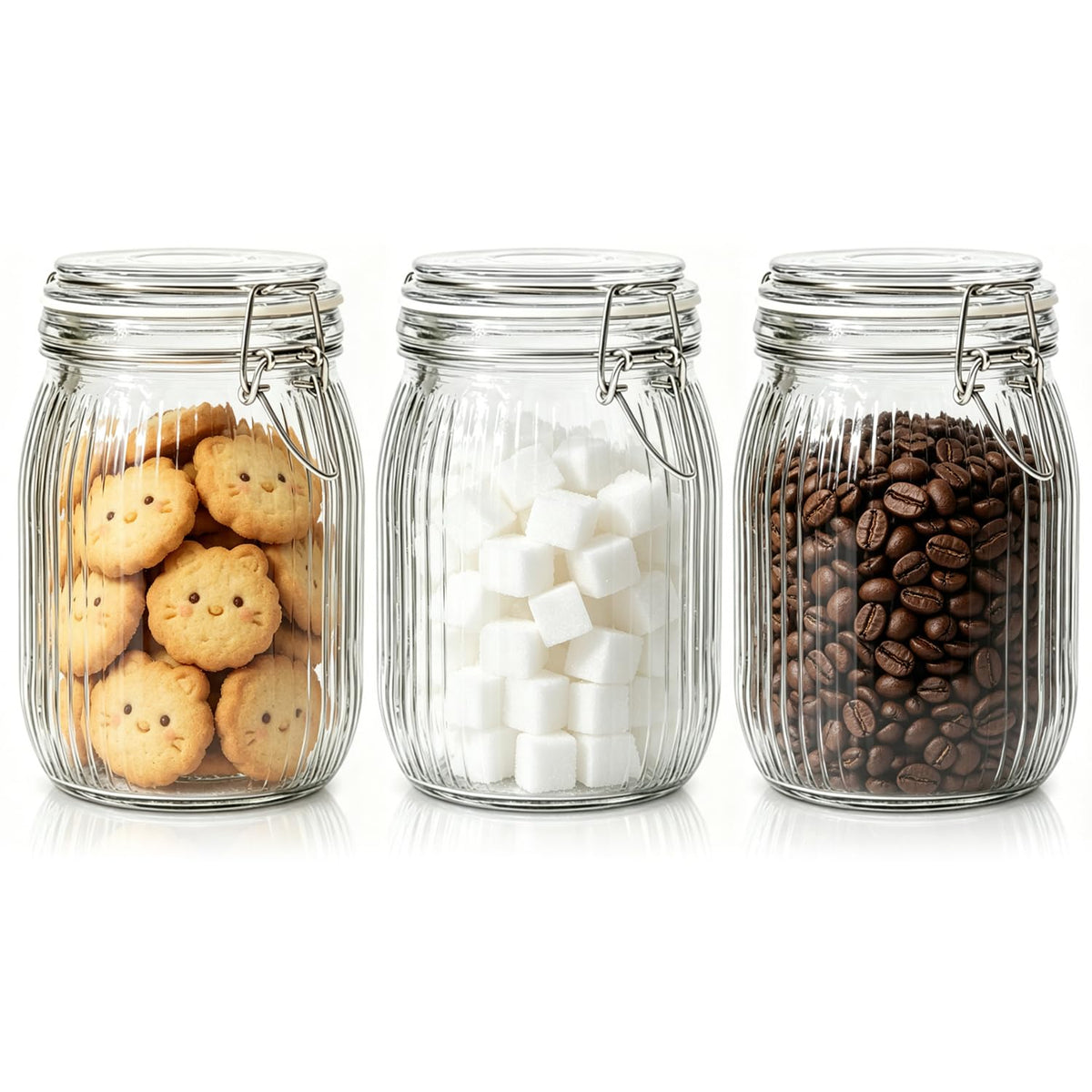 ComSaf Small Glass Spice Jars with Airtight Lids 4 oz 12 Pack with Labels