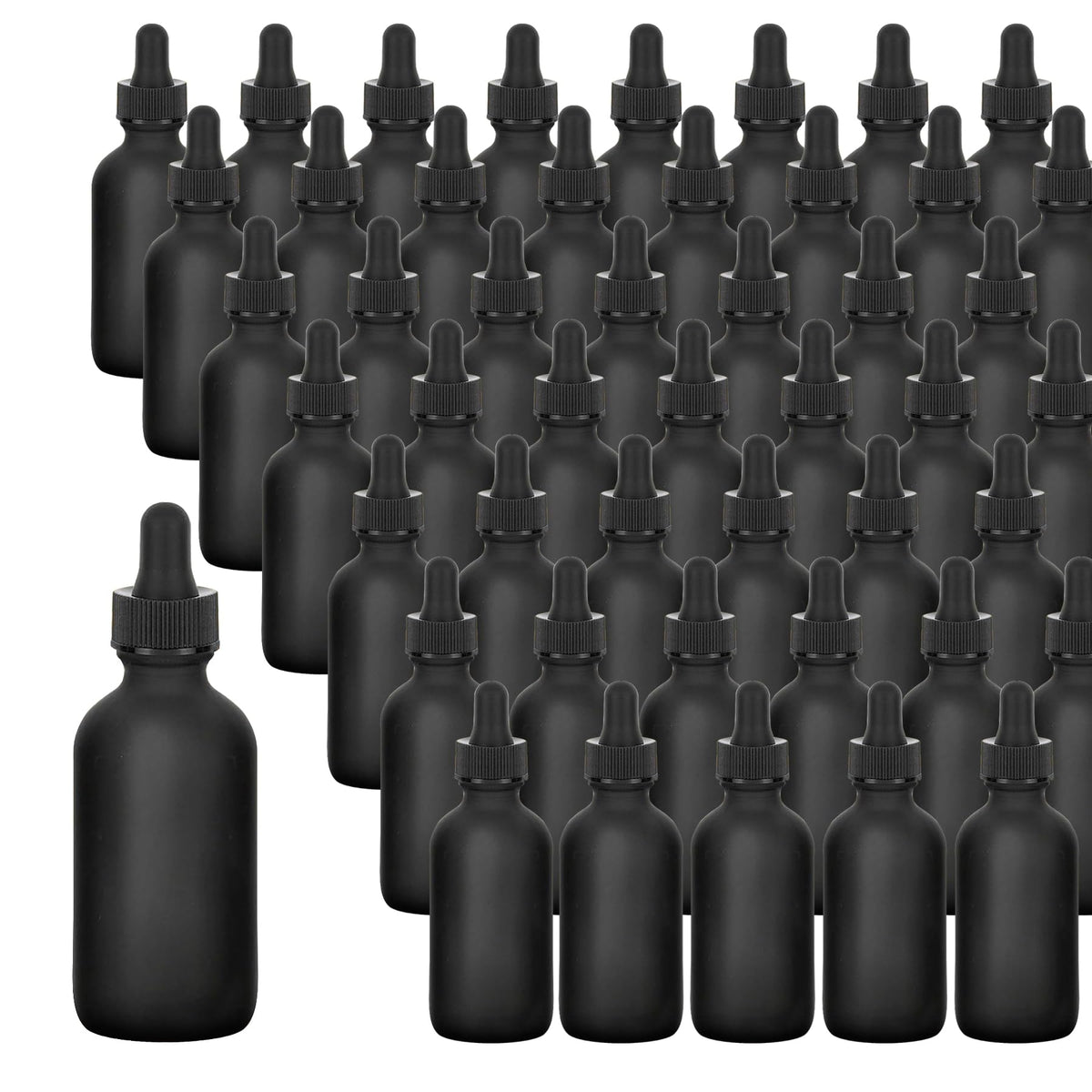 24 Pack 4oz Clear Glass Dropper Bottles, Eye Dropper Bottles with Glass Droppers for Essential Oils, Perfumes(4oz, Gold)
