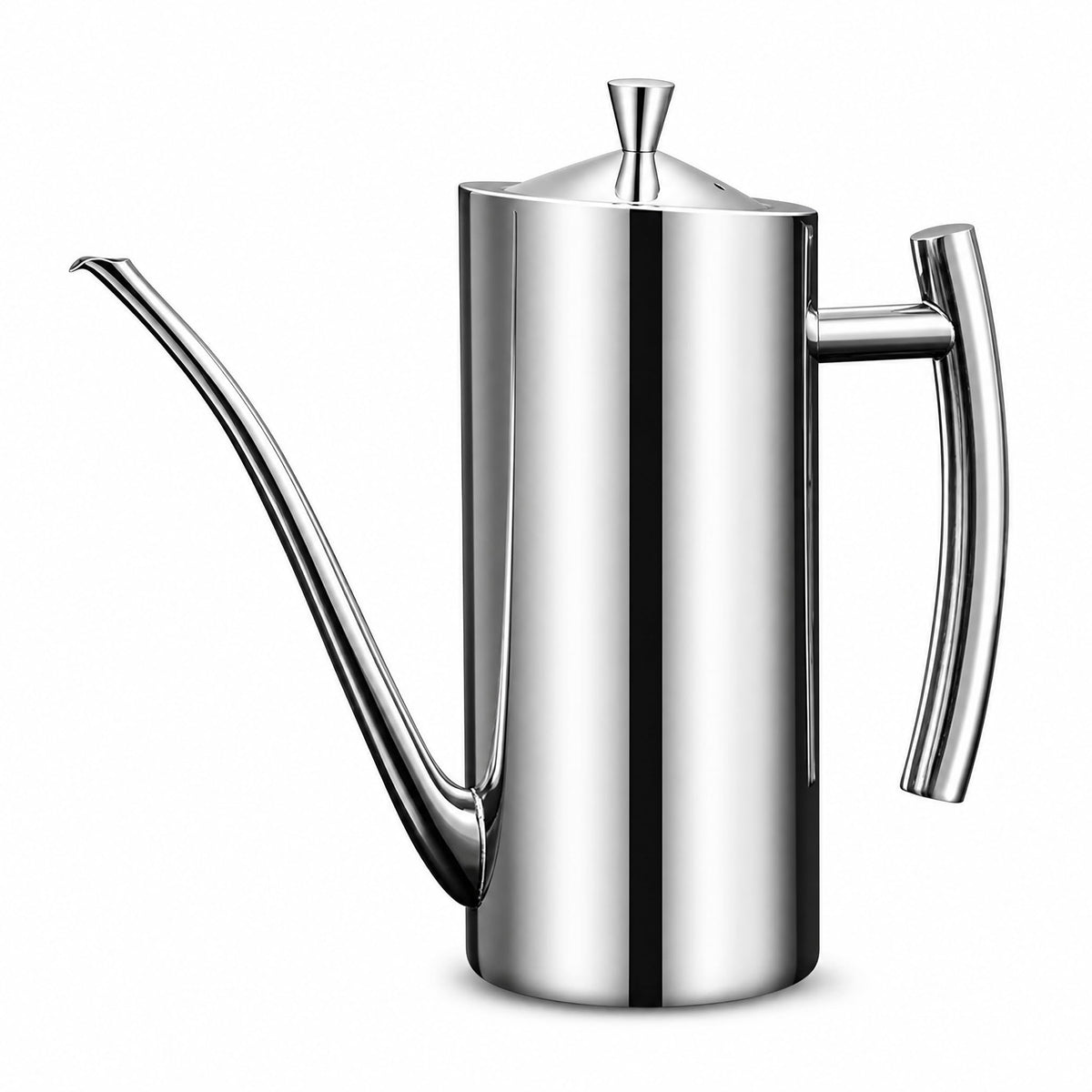 KSENDALO SUS304 24oz/700mL Stainless Steel Olive Oil Dispenser, Silver
