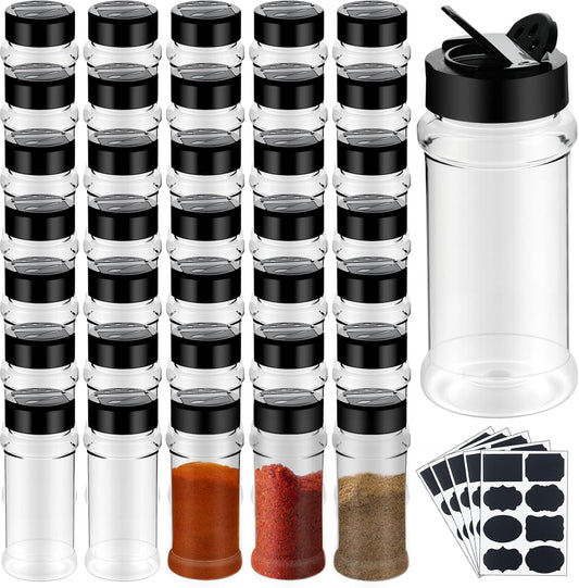 Ysglory 36 Pack 3 Oz Spice Jars Seasoning Containers Bottles with Label