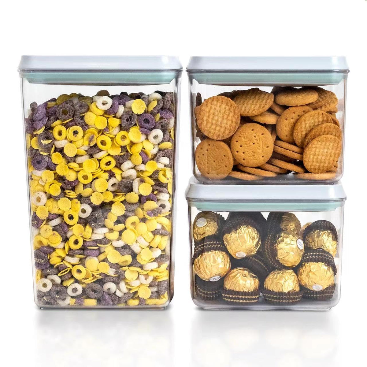 Airtight Food Storage Container, 4.22 Qt Large Pantry Canister with Pop Lid