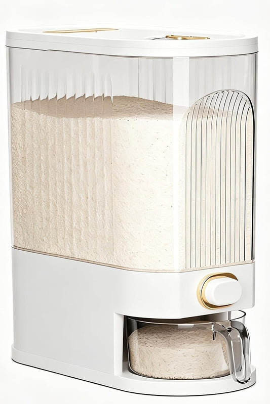 Gagee 22 Lbs Rice Dispenser, Clear
