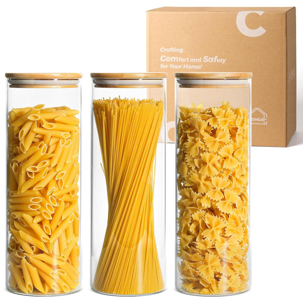 ComSaf Glass Spice Jars 4oz 16 Pack, Small Seasoning Containers with labels