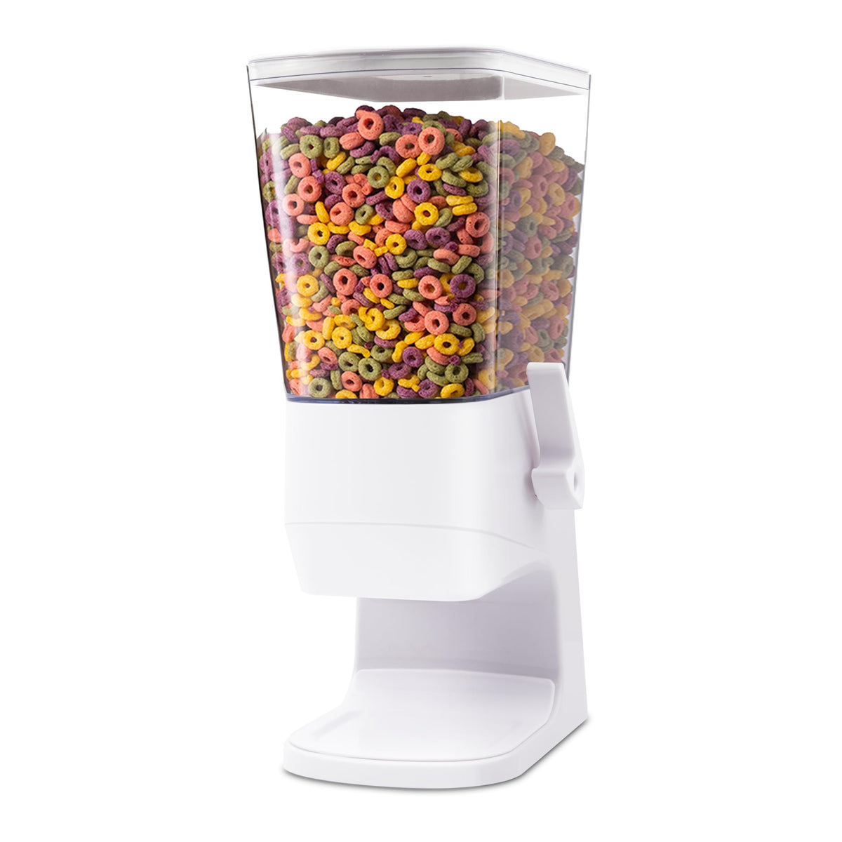 Cereal Dispenser Countertop with Lids, 5L Organization and Storage Containers for Kitchen and pantry, Rice Dispenser for food, Cereal, Beans, Nuts, Snack,Oatmeal, Dog Food, Bird Seed, Black, 3Pc
