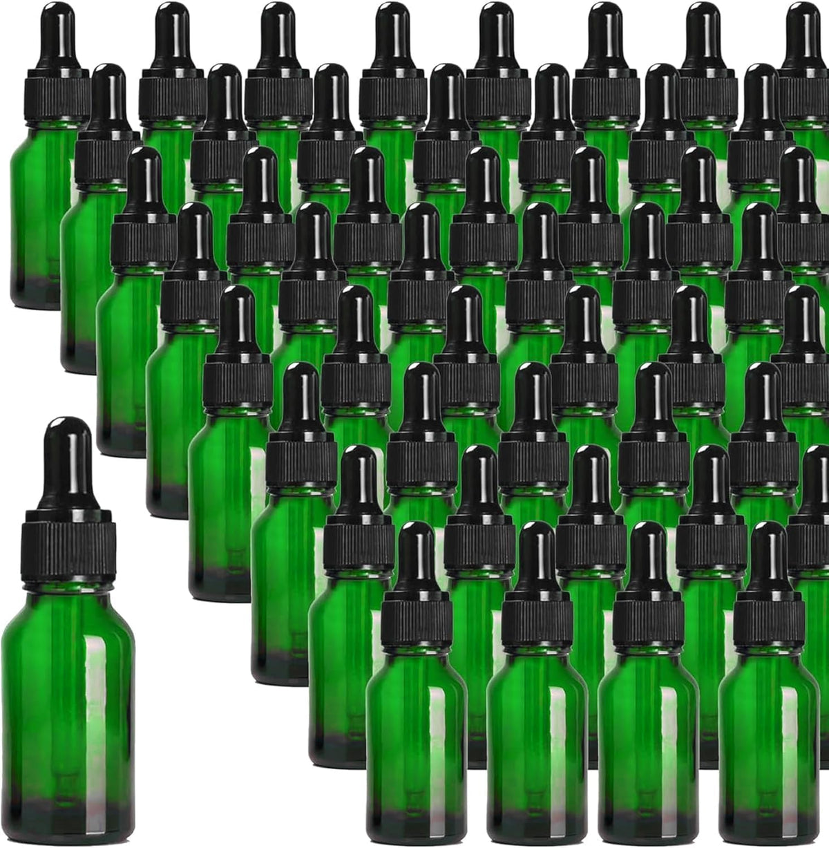 24 Pack 4oz Clear Glass Dropper Bottles, Eye Dropper Bottles with Glass Droppers for Essential Oils, Perfumes(4oz, Gold)