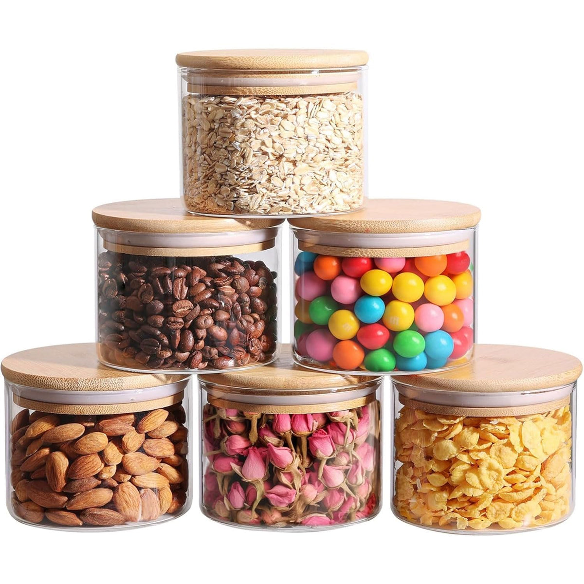 ComSaf Glass Spice Jars 4oz 16 Pack, Small Seasoning Containers with labels