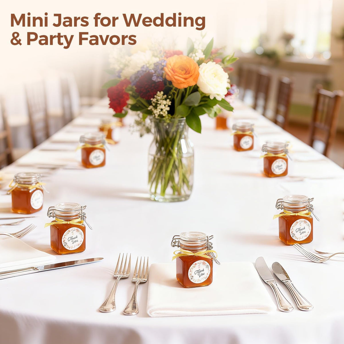 ComSaf Square Small Glass Spice Jars with Airtight Lids 4 oz 12 Pack Pantry