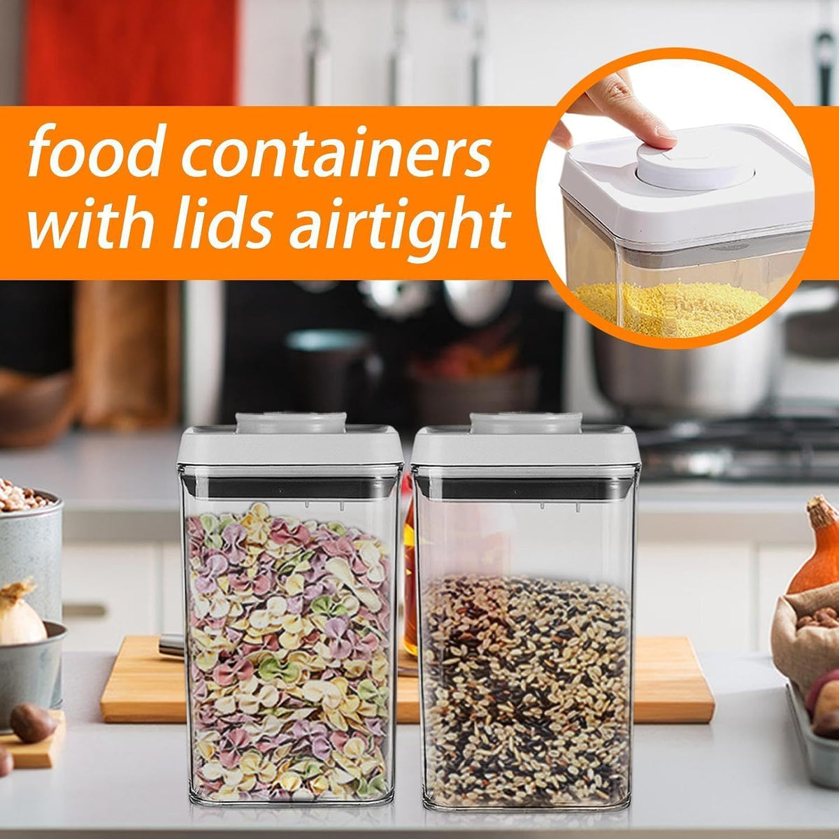 Cereal Box, Cereal Containers, Stackable Food Containers