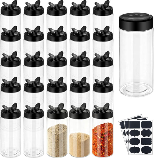 24 Pack 16 Oz Spice Jars Seasoning Containers Bottles with Label
