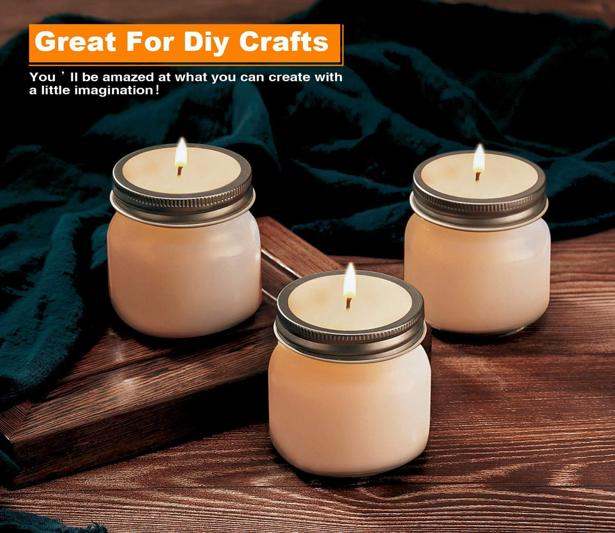 Rainforce Mason Jars 8 oz 30 Pack Small Glass Caning Jars with Silver Lids