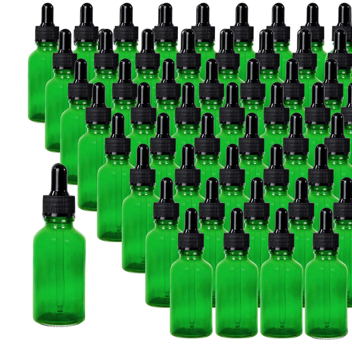 24 Pack 4oz Clear Glass Dropper Bottles, Eye Dropper Bottles with Glass Droppers for Essential Oils, Perfumes(4oz, Gold)