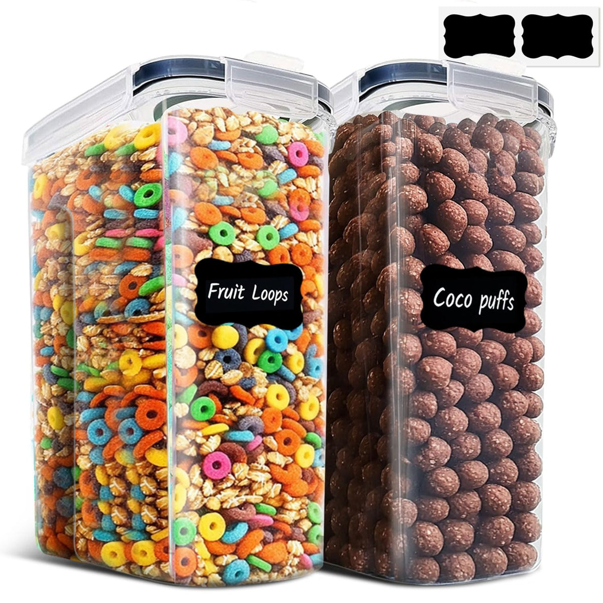 ComSaf Airtight Rice Storage Container with Lid 10Qt 2Pack, Large Capacity
