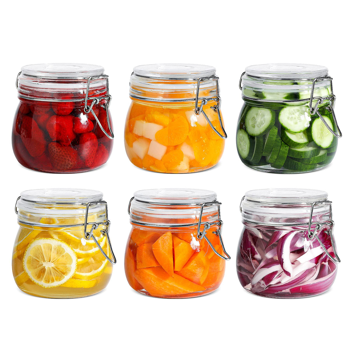 ComSaf Small Glass Spice Jars with Airtight Lids 4 oz 12 Pack with Labels