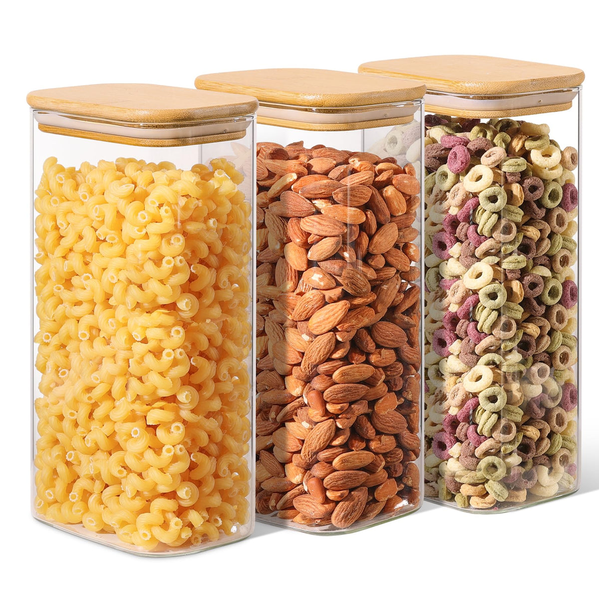 ComSaf Glass Spice Jars 8oz Set of 6, Seasoning Containers with 9 Labels