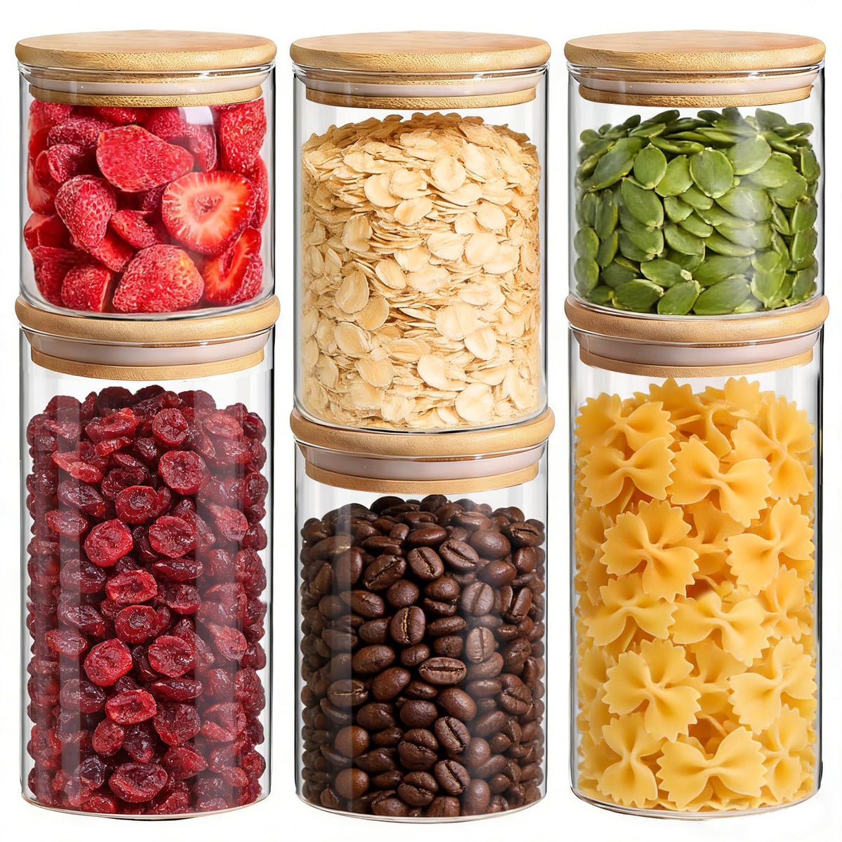 ComSaf Glass Spice Jars 4oz 16 Pack, Small Seasoning Containers with labels