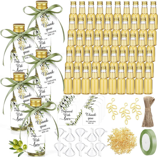 Suclain 50 Set Mini Olive Oil Favor Bottles