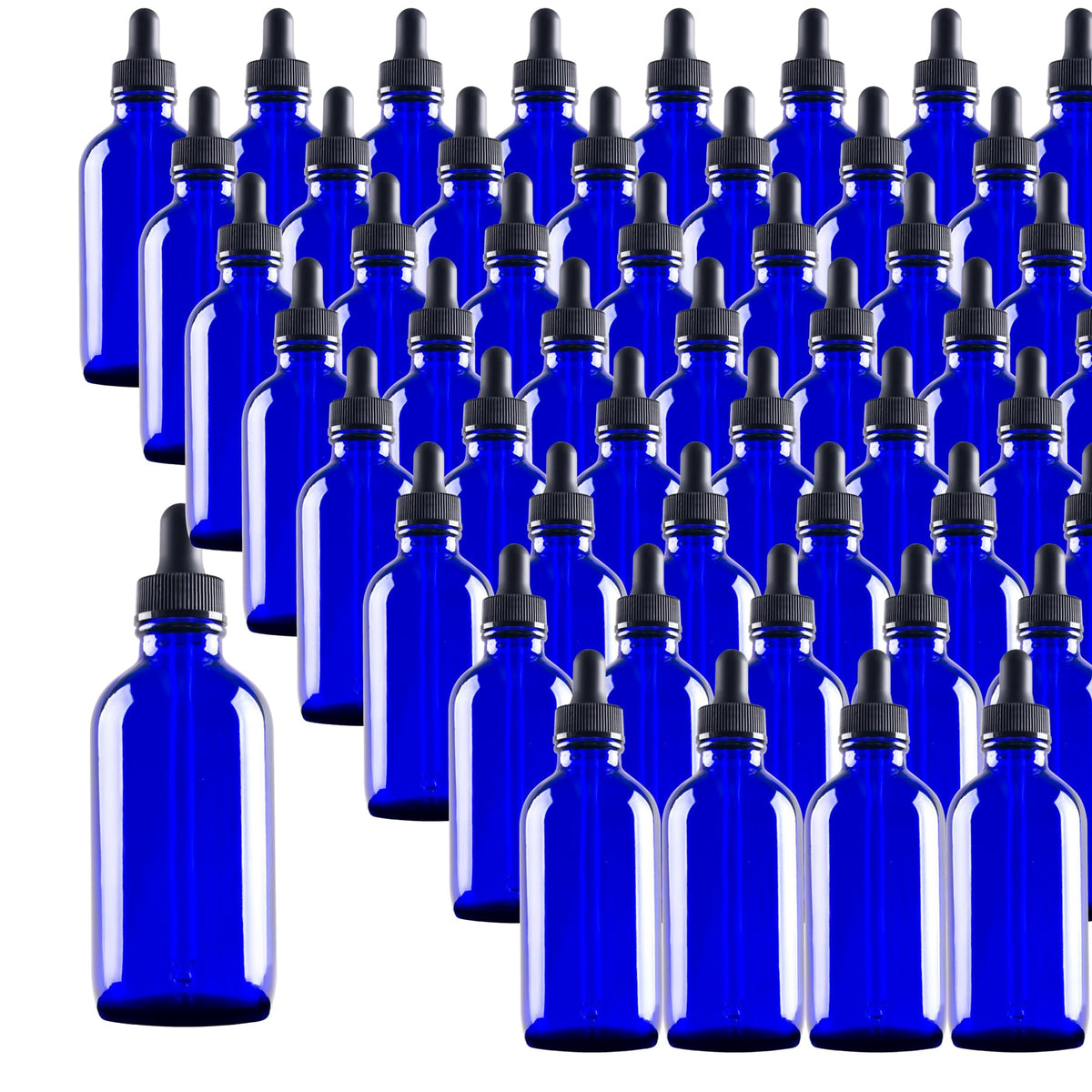 24 Pack 4oz Clear Glass Dropper Bottles, Eye Dropper Bottles with Glass Droppers for Essential Oils, Perfumes(4oz, Gold)