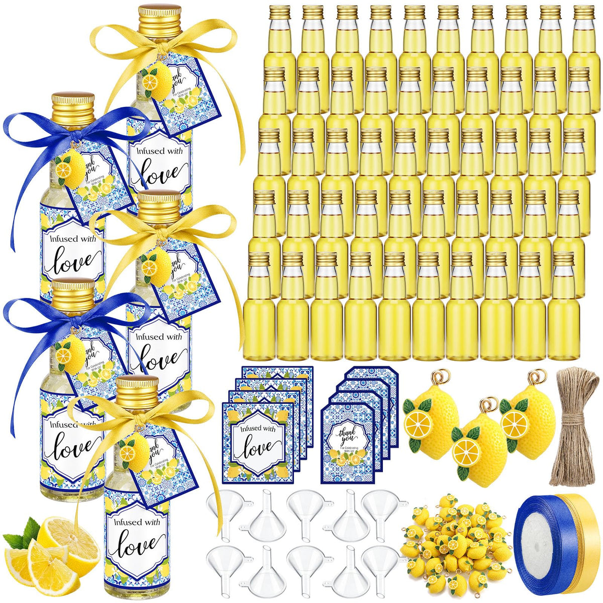 Suclain 50 Set Mini Olive Oil Favor Bottles