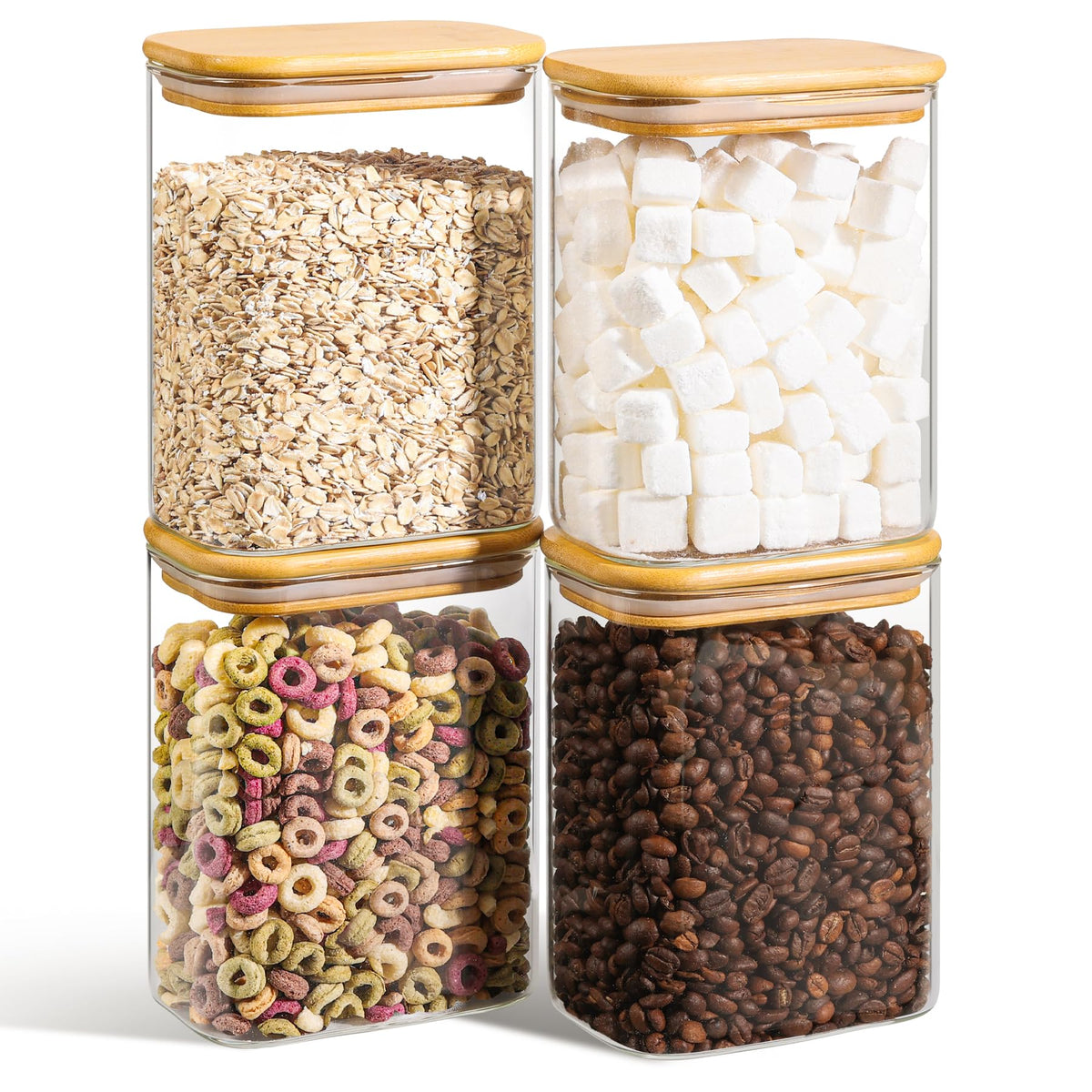 ComSaf Glass Spice Jars 8oz Set of 6, Seasoning Containers with 9 Labels