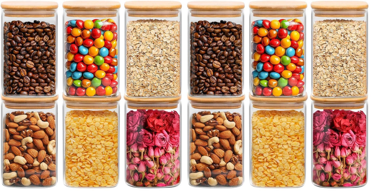 ComSaf Spice Jars 4oz 16 Pack, Seasoning Containers with labels 54 Labels
