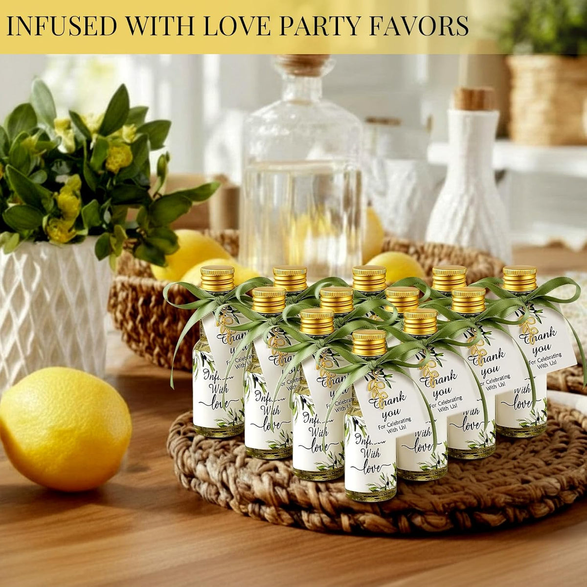 Suclain 50 Set Mini Olive Oil Favor Bottles