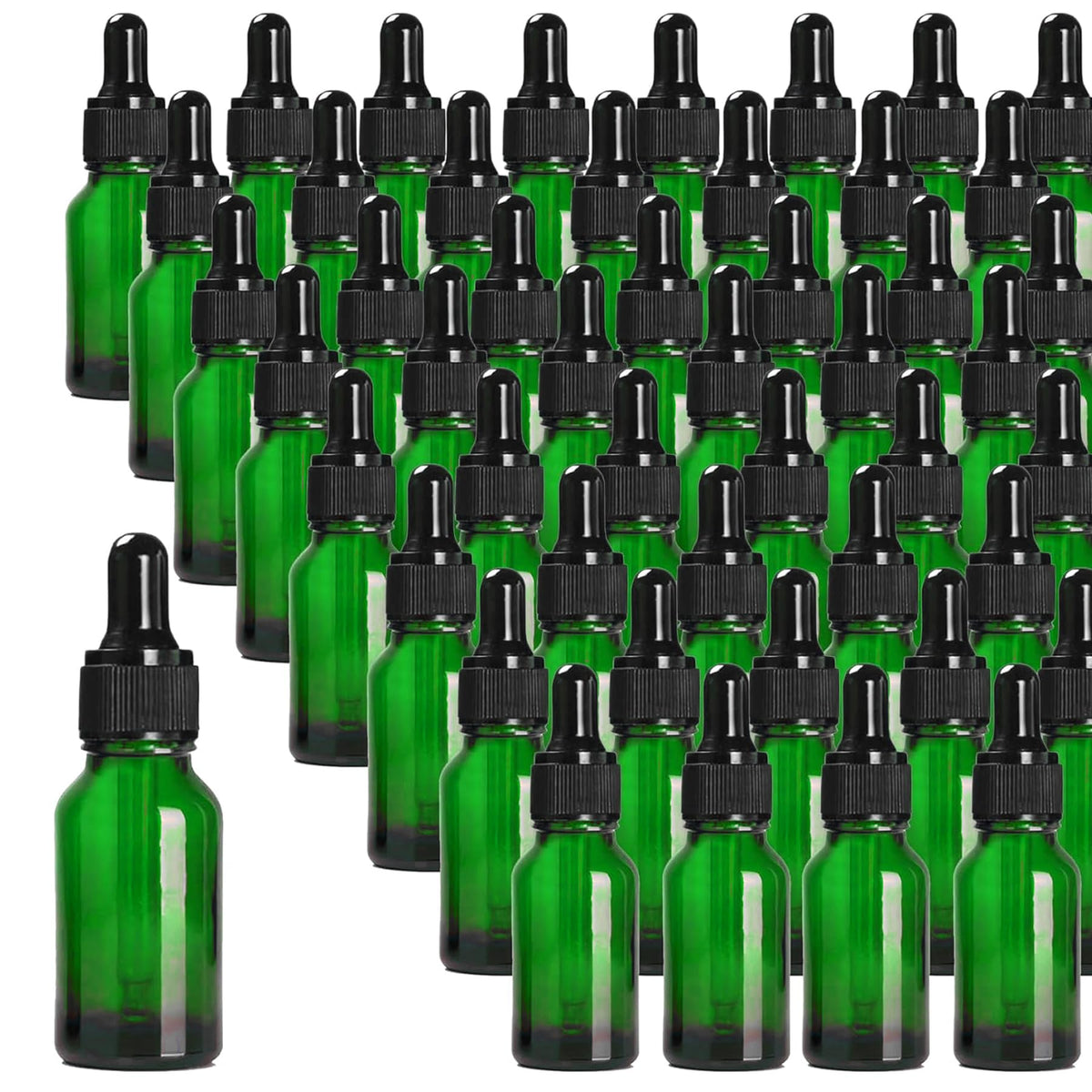 24 Pack 4oz Clear Glass Dropper Bottles, Eye Dropper Bottles with Glass Droppers for Essential Oils, Perfumes(4oz, Gold)