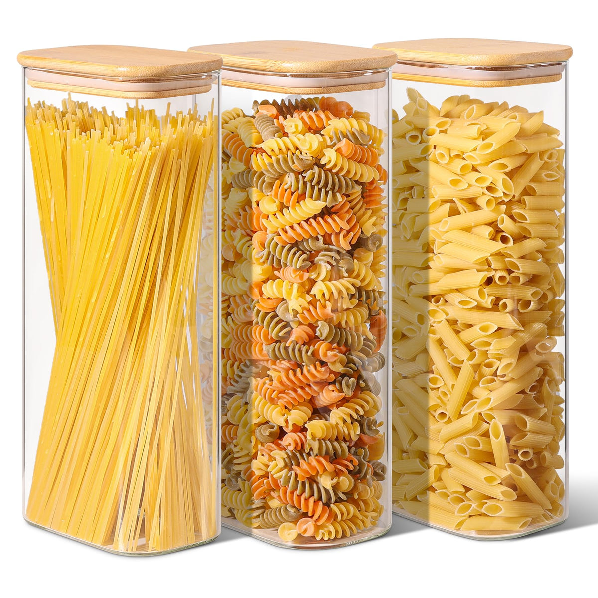 ComSaf Glass Spice Jars 8oz Set of 6, Seasoning Containers with 9 Labels