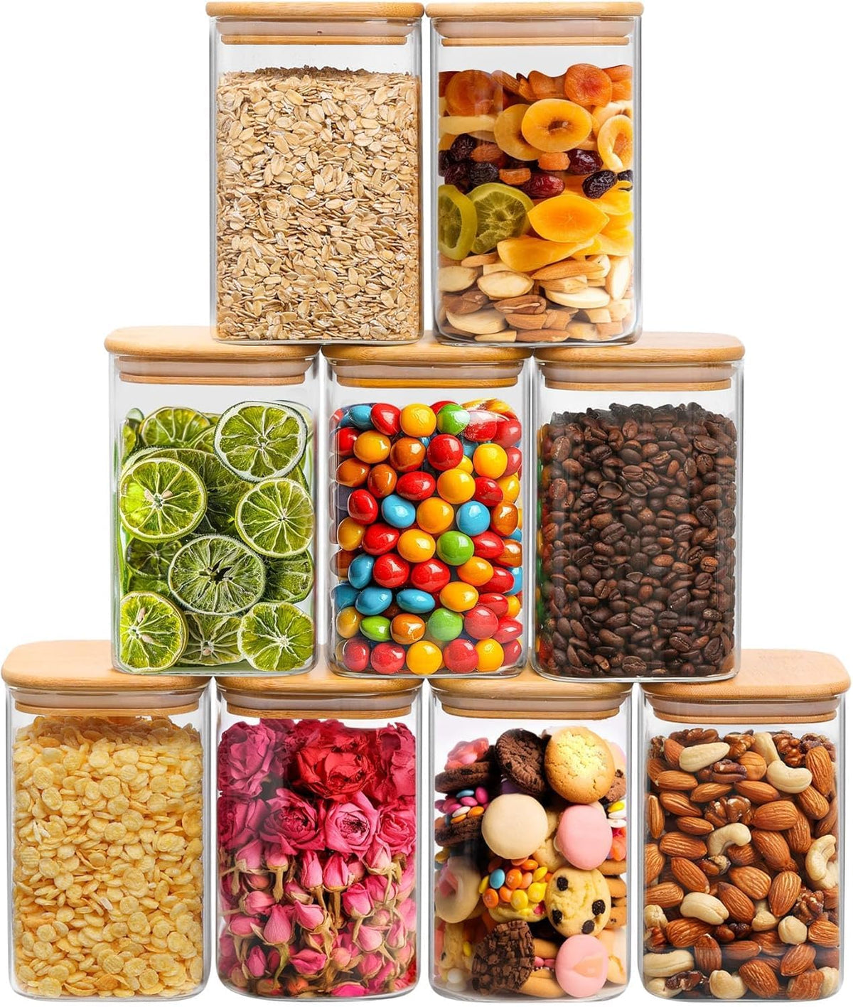 ComSaf Spice Jars 4oz 16 Pack, Seasoning Containers with labels 54 Labels