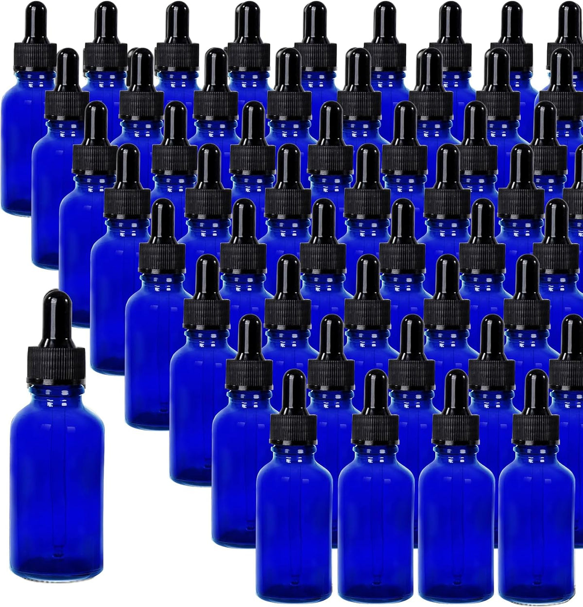24 Pack 4oz Clear Glass Dropper Bottles, Eye Dropper Bottles with Glass Droppers for Essential Oils, Perfumes(4oz, Gold)