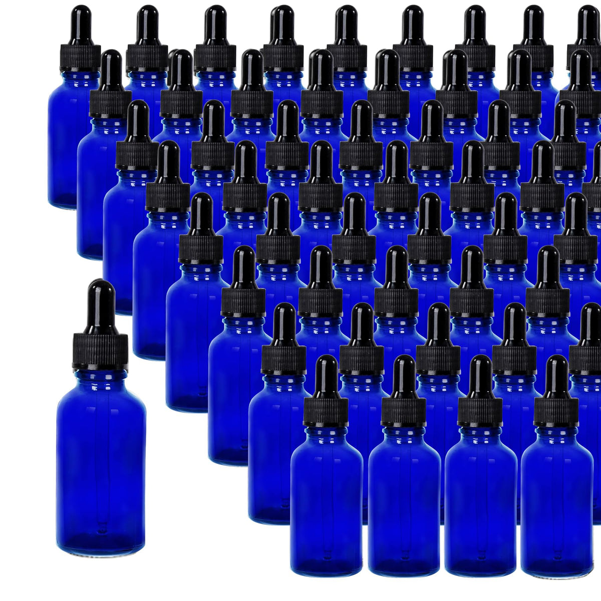 24 Pack 4oz Clear Glass Dropper Bottles, Eye Dropper Bottles with Glass Droppers for Essential Oils, Perfumes(4oz, Gold)